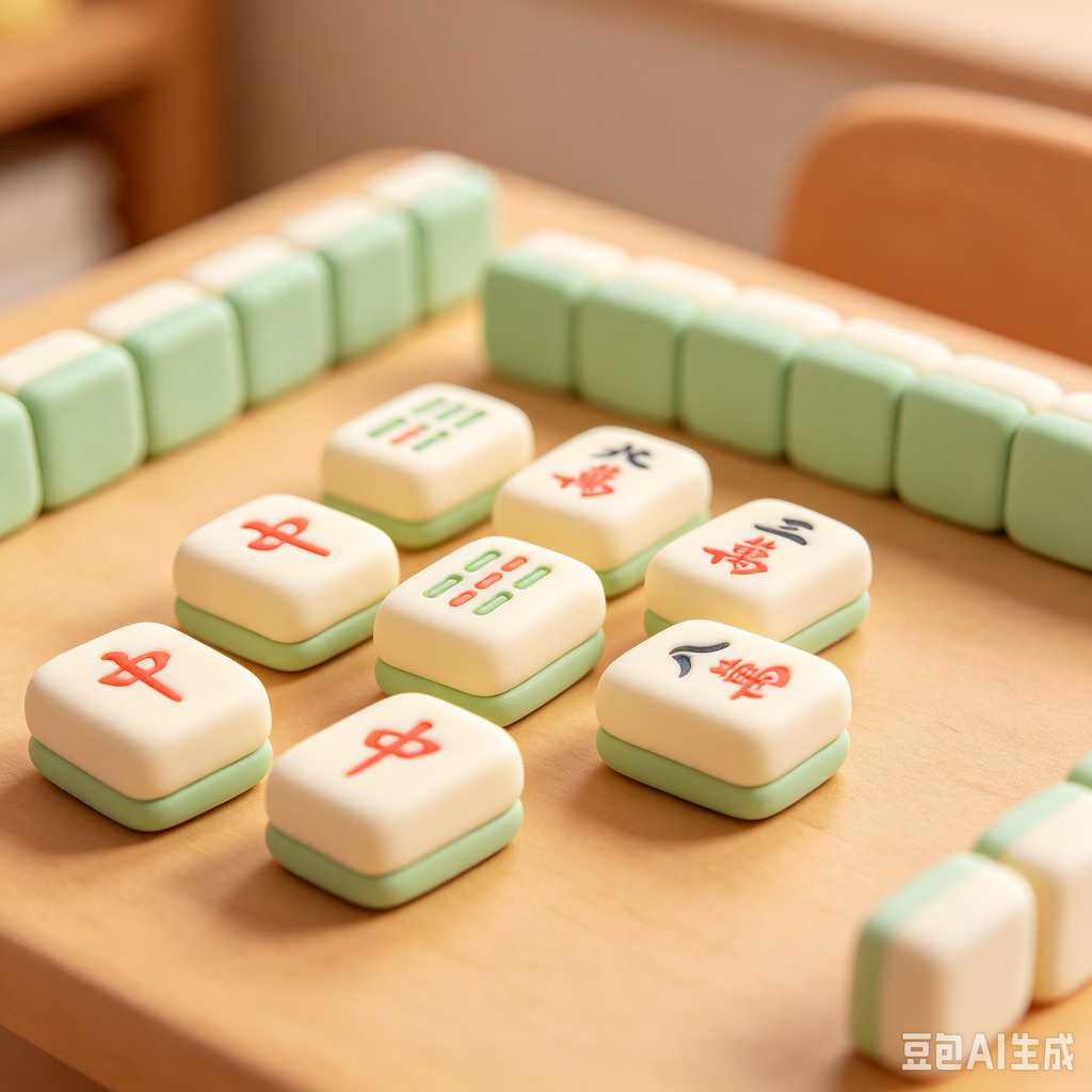 asian classic board game mahjong