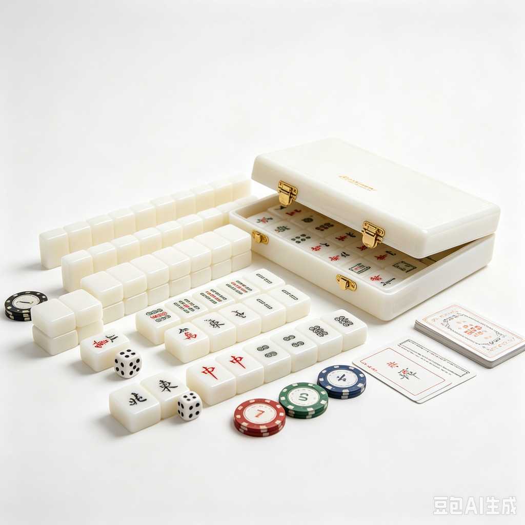 glossy mahjong tiles
