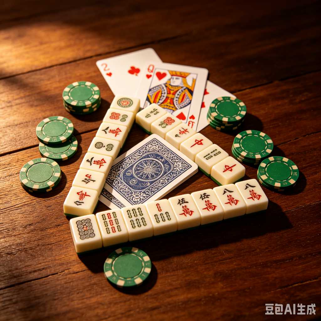 printed logo mahjong set